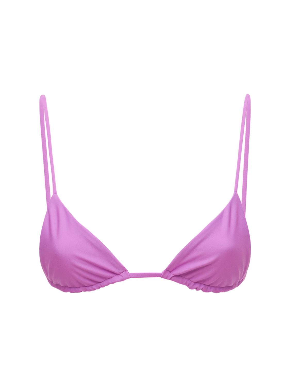 Jade Swim Via Triangle Bikini Top In Purple