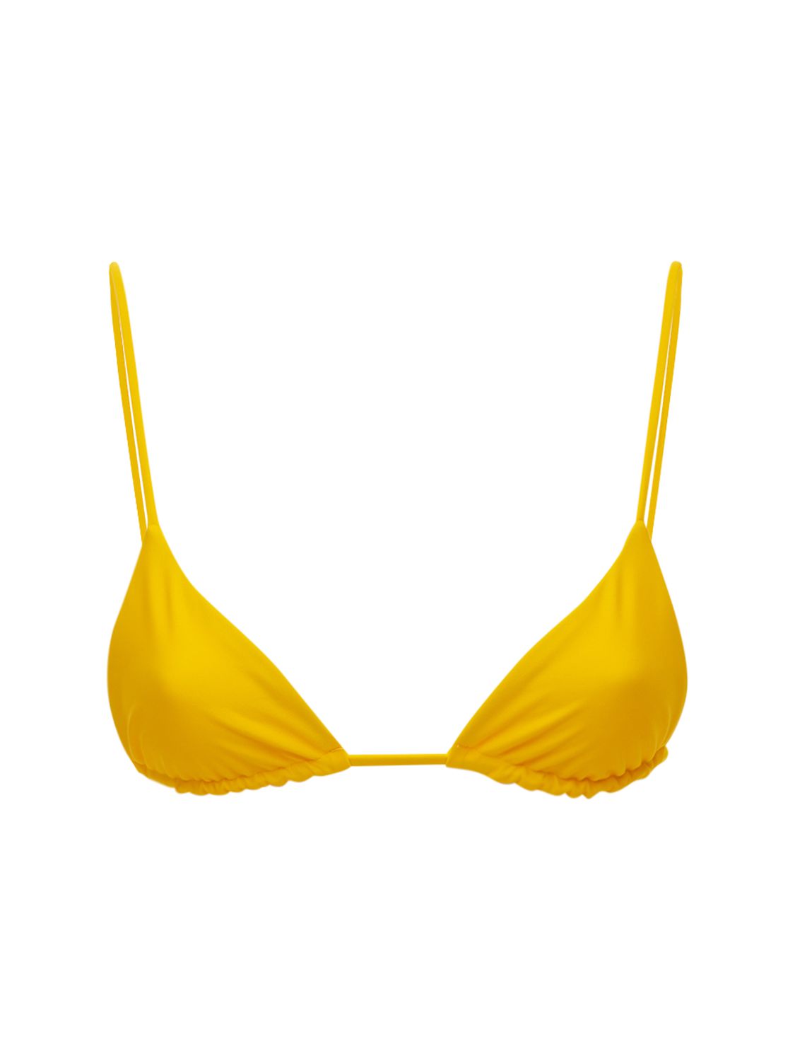 Jade Swim Via Triangle Bikini Top In Yellow