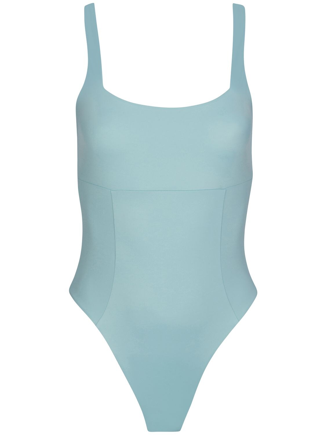 Dos Gardenias Wonder Square One Piece Swimsuit In Light Blue