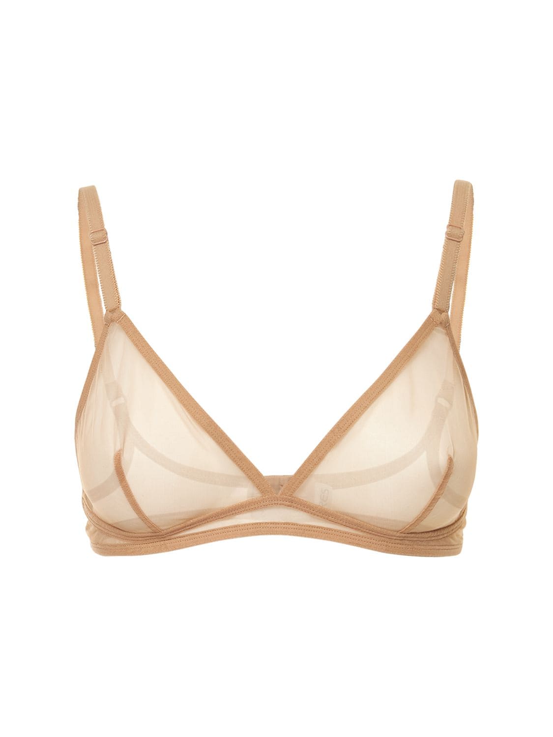 Eres Inedit Wireless Triangle Mesh Bra In Pink