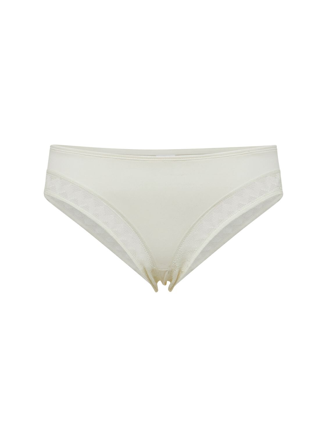 Eres Jacky Jersey Briefs W/ Lace Detail In White