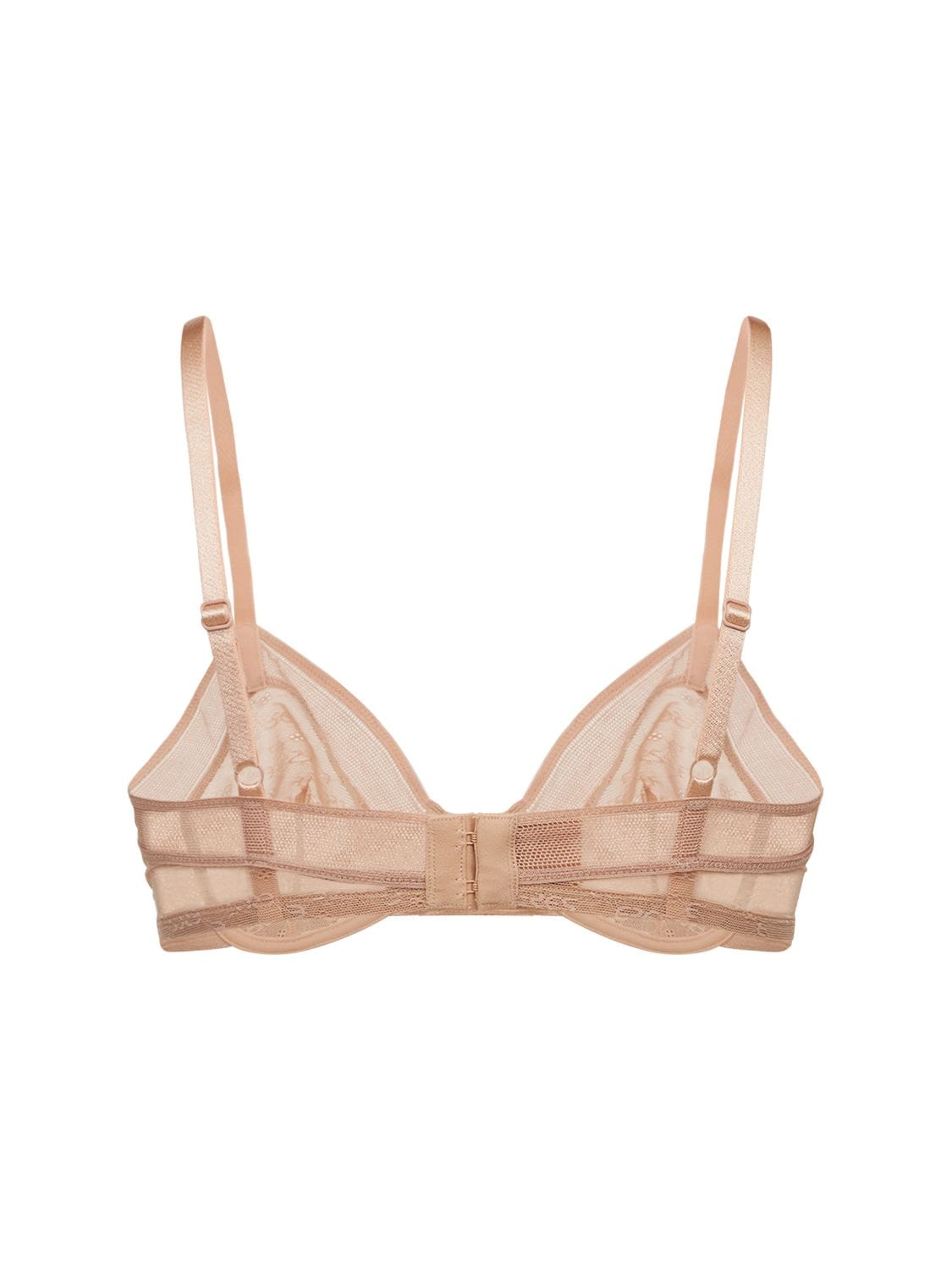 Shop Eres Positive Full Cup Lace Underwire Bra In Nude