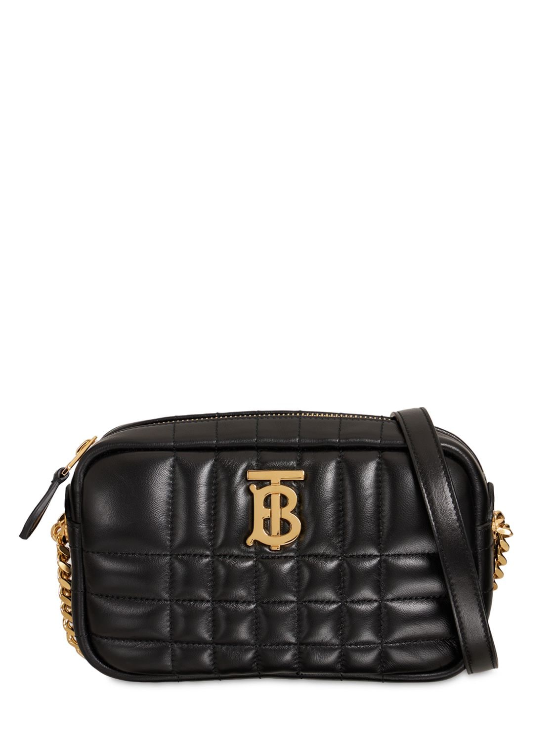 BURBERRY Mini Lola Quilted Leather Camera Bag