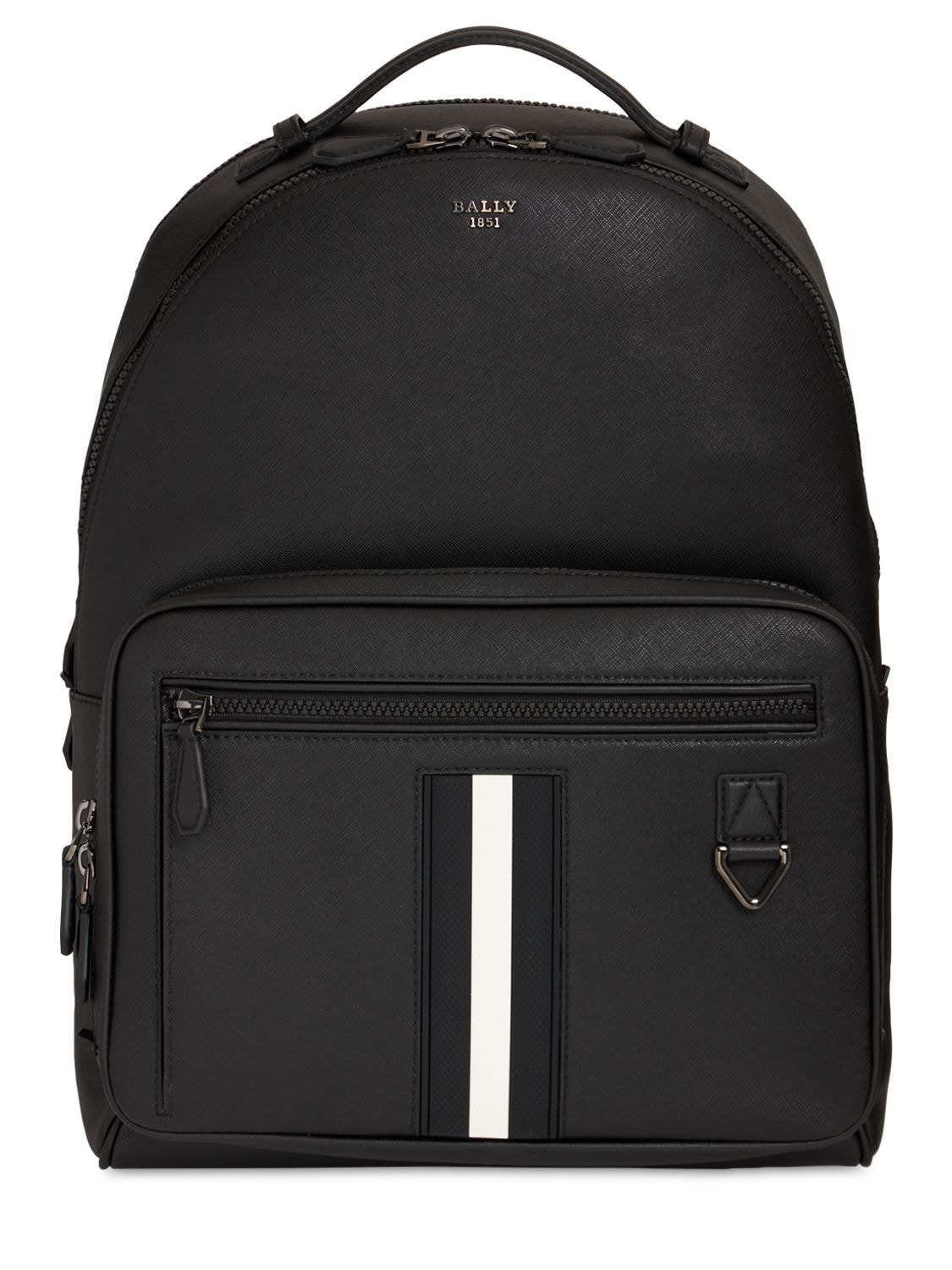 Bally - Logo stripe leather backpack - | Luisaviaroma