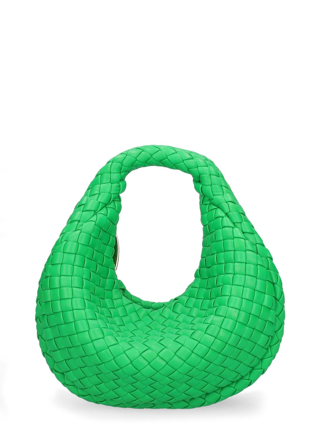 Bottega Veneta Mini Jodie Intreccio Padded Leather Bag In Parakeet