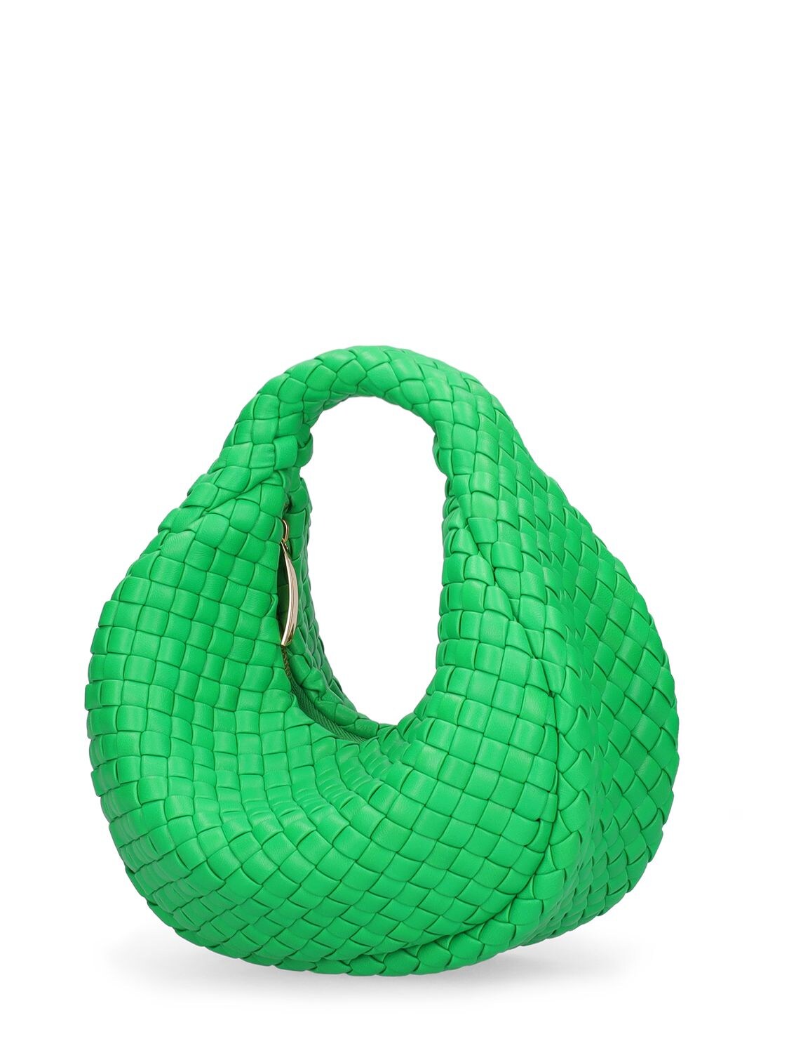 Shop Bottega Veneta Mini Jodie Padded Leather Top Handle Bag In Parakeet