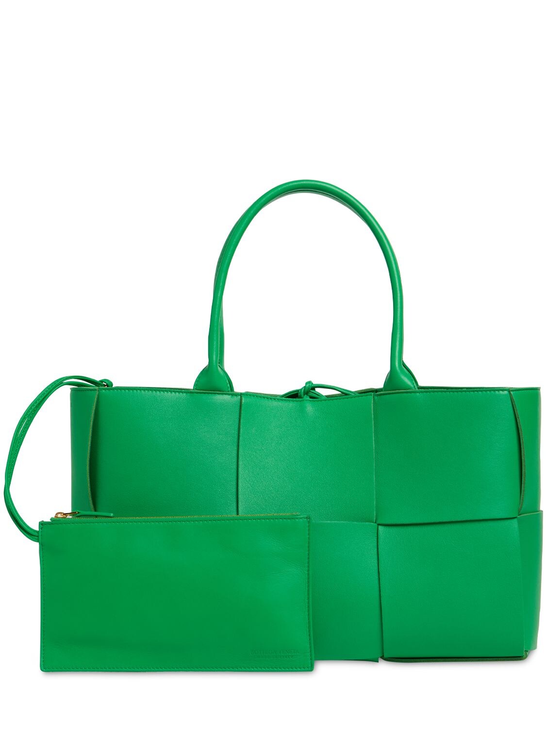 Shop Bottega Veneta Medium Arco Leather Tote Bag In Parakeet