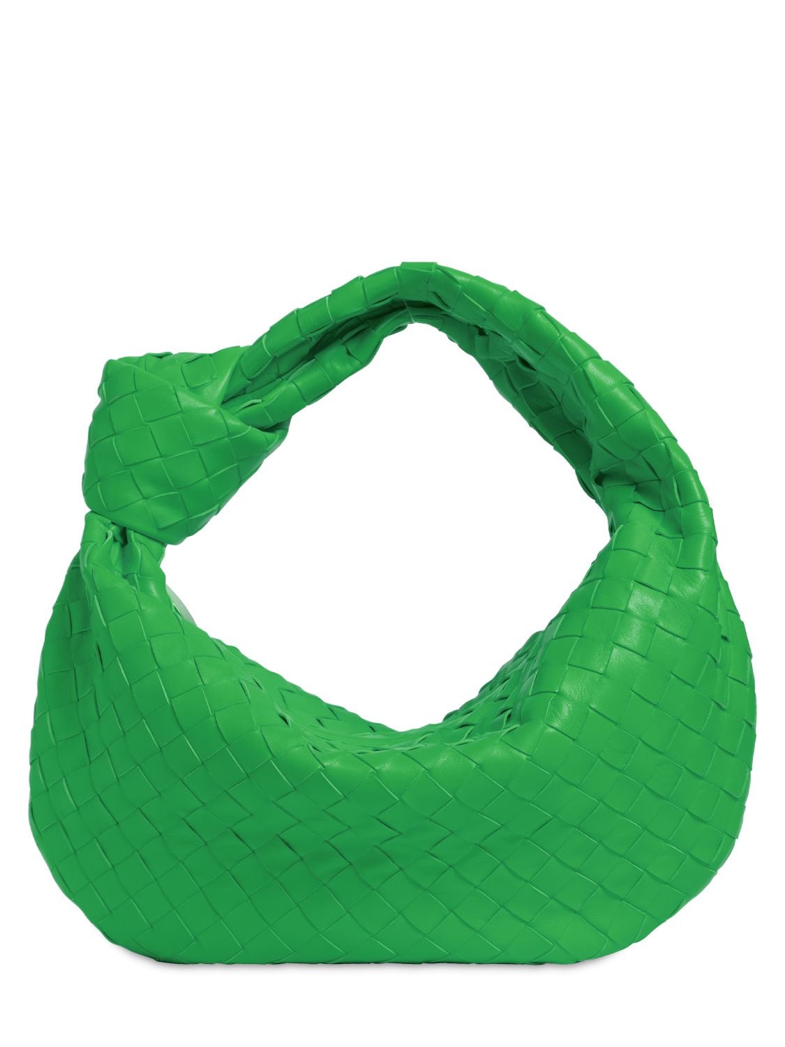 Bottega Veneta Teen Jodie Leather Bag In Grass Green