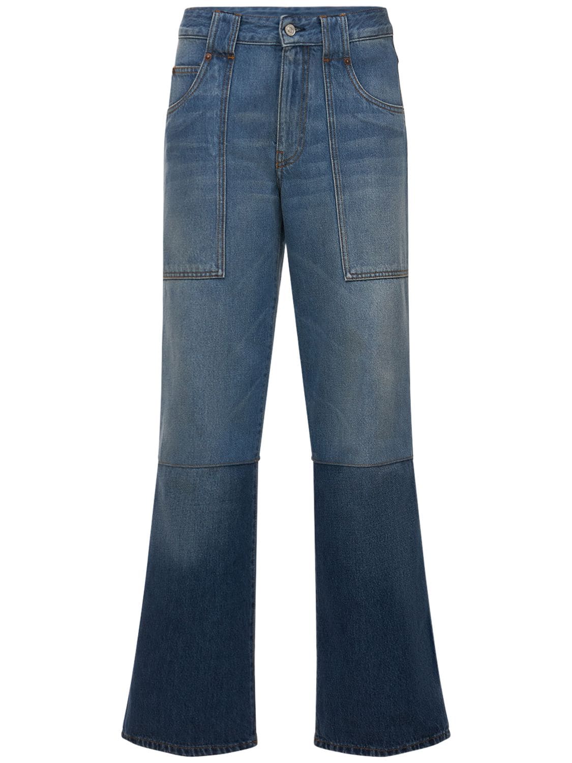 Serge Low Rise Wide Cotton Jeans
