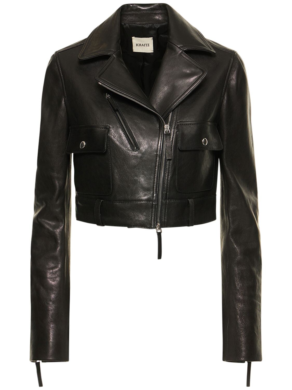 KHAITE Meyla Leather Biker Jacket