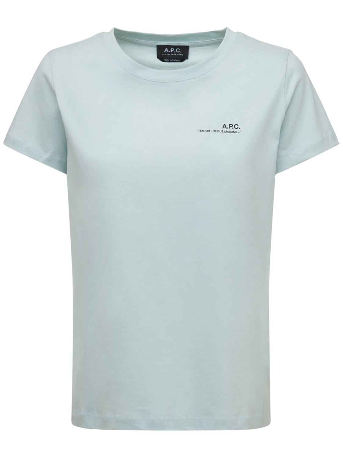 Apc Light Blue Cotton Item T-shirt In Light Blue