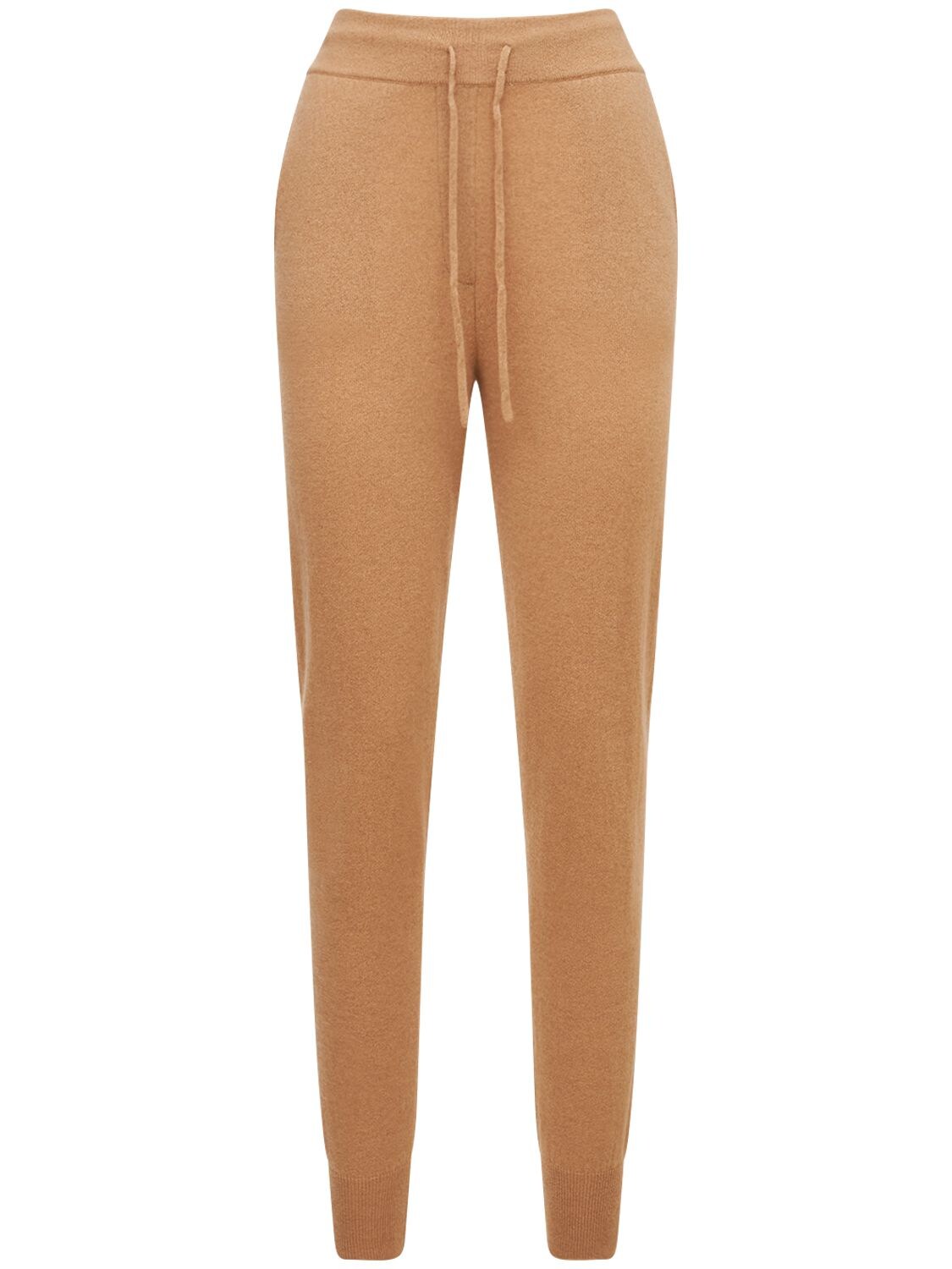 Loulou Studio Maddalena Cashmere Knit Sweatpants In Brown