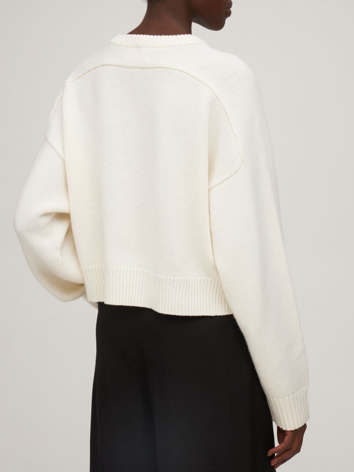 Shop Loulou Studio Bruzzi Wool & Cashmere Sweater In Ivory