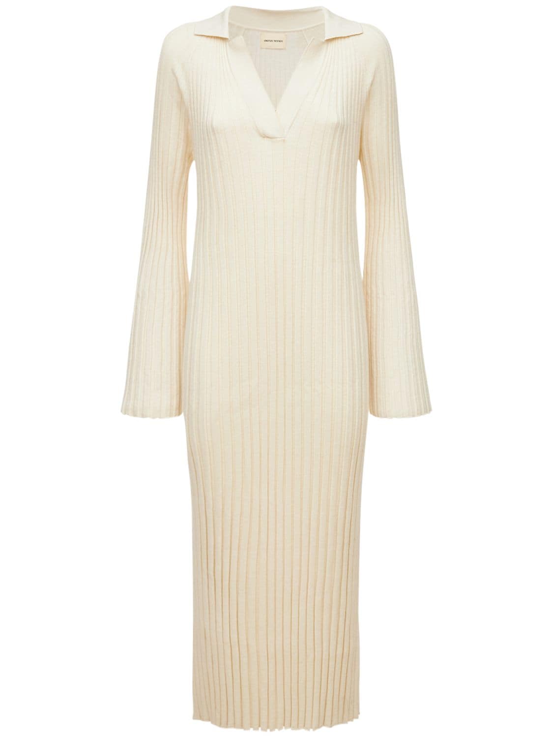 Loulou Studio Uturoa Ribbed Silk And Cotton-blend Midi Dress In Ivory ...