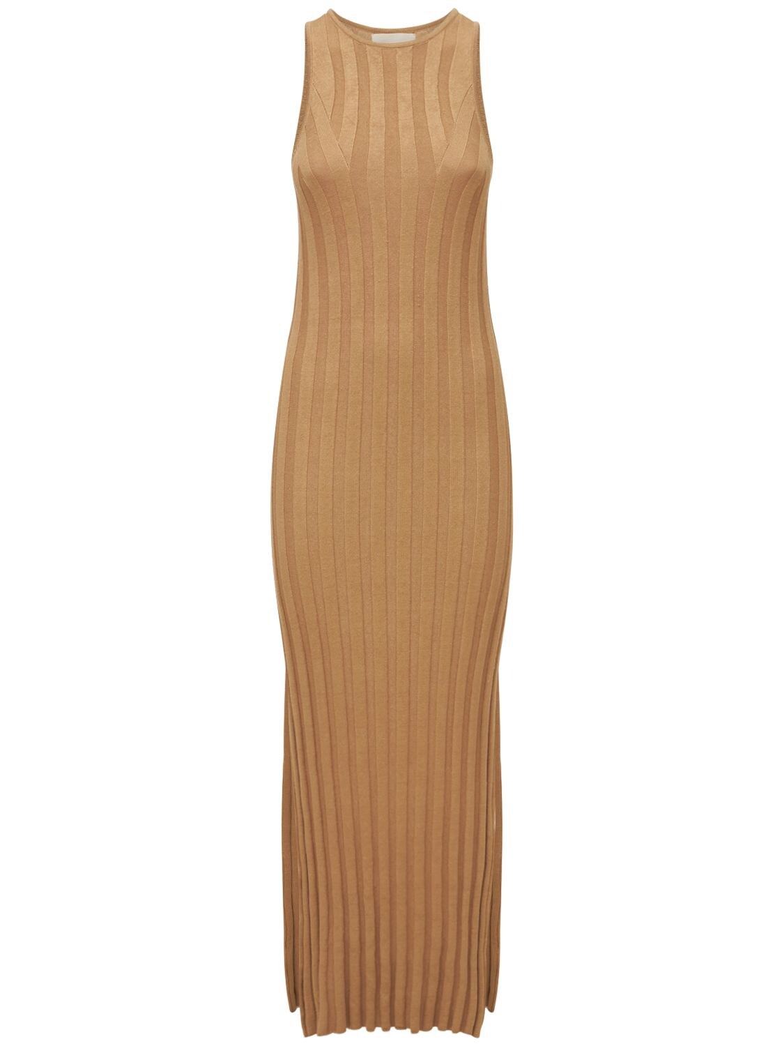 Loulou Studio Women's Sleeveless Ribbed-knit Maxi Dress In Beige