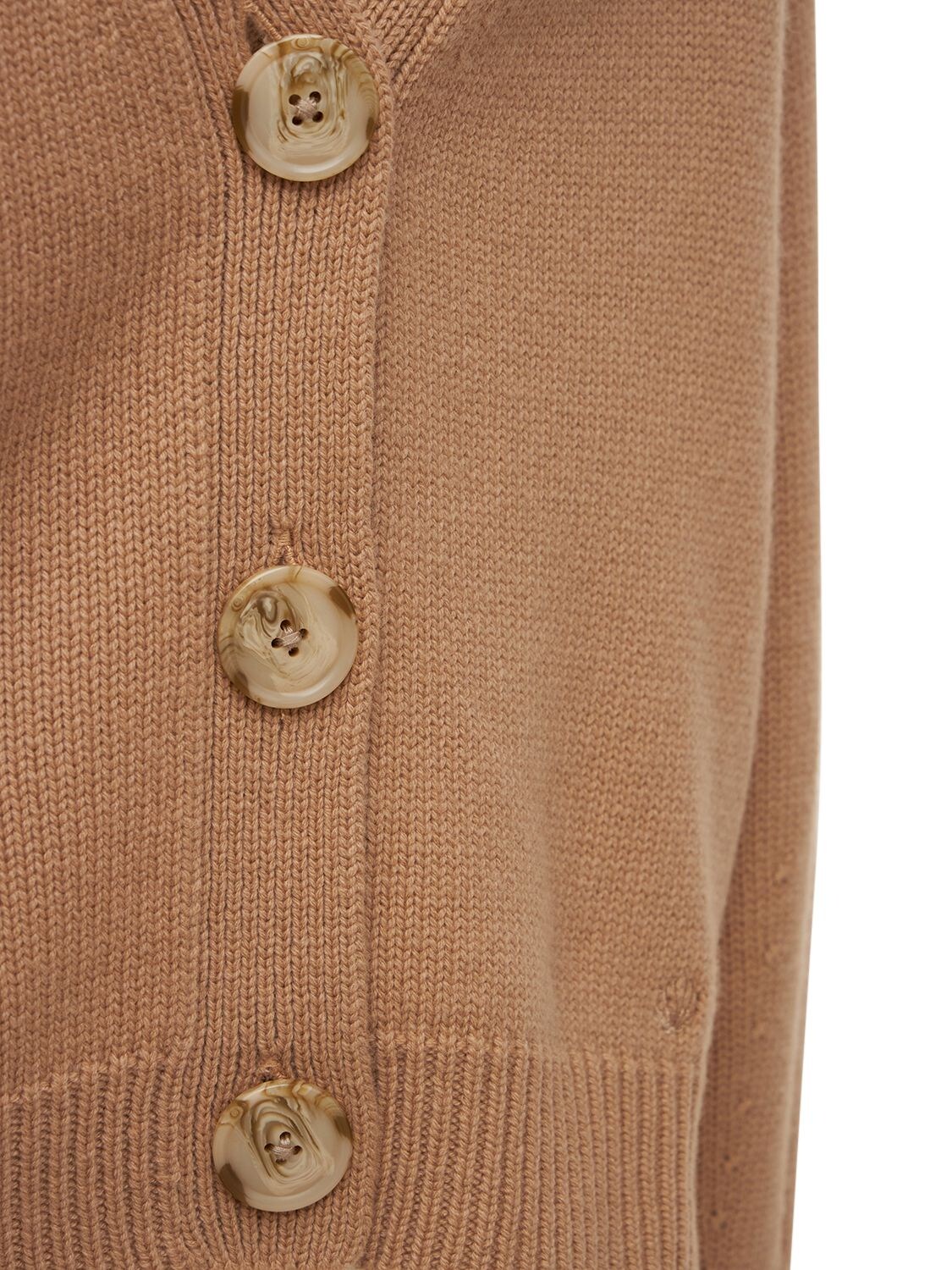 Shop Loulou Studio Zanzibar Wool & Cashmere Cardigan In Camel