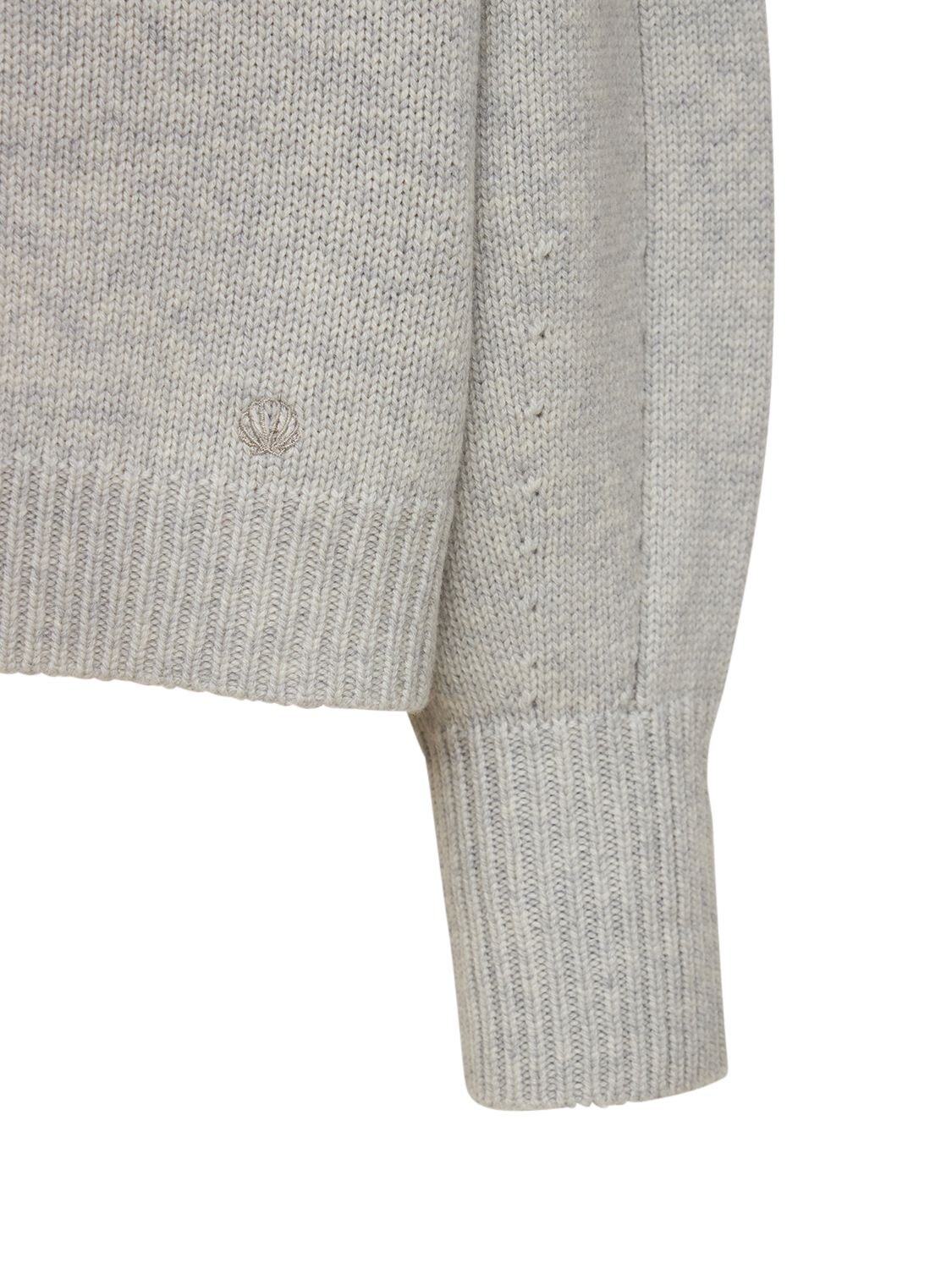 Shop Loulou Studio Zanzibar Wool & Cashmere Cardigan In Grey