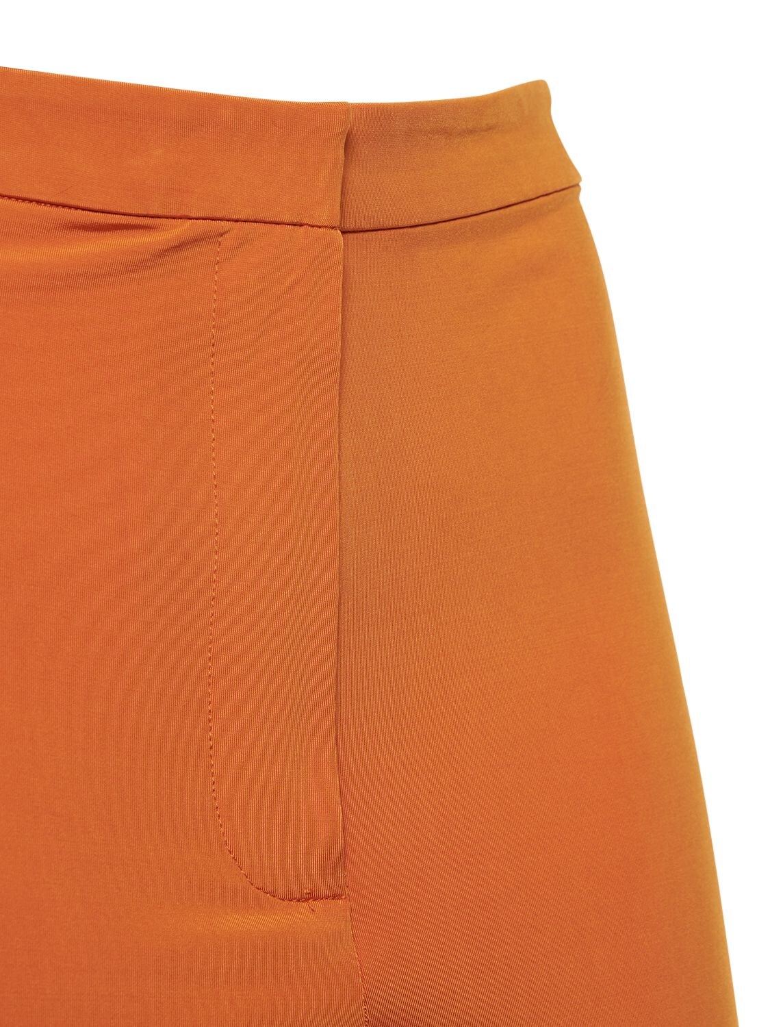 Remain Birger Christensen Jessie Flared Crepe Pants In Orange