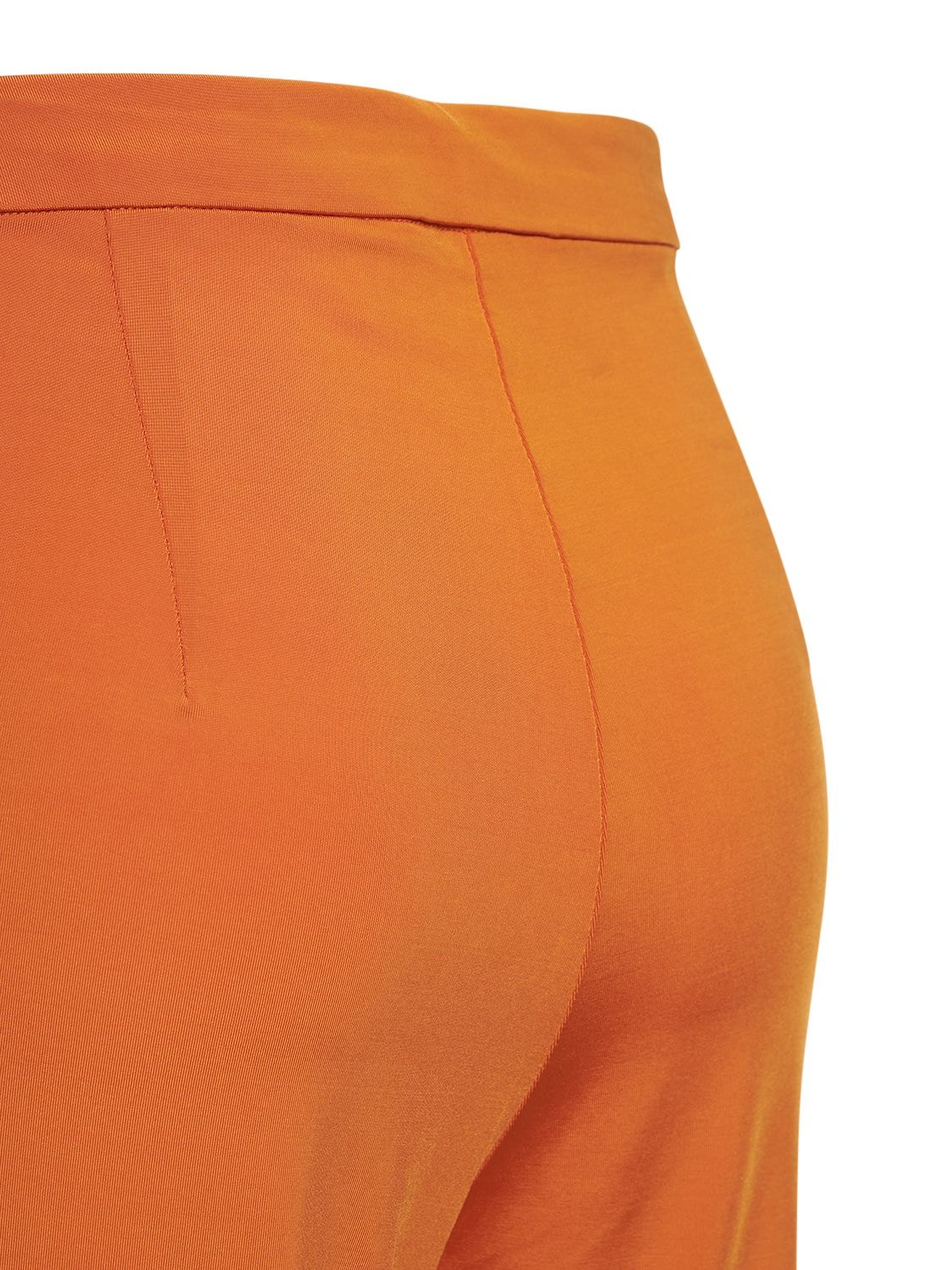Remain Birger Christensen Jessie Flared Crepe Pants In Orange