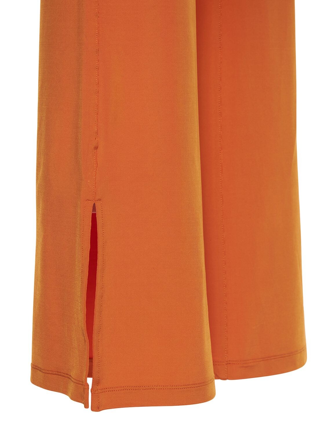 Remain Birger Christensen Jessie Flared Crepe Pants In Orange