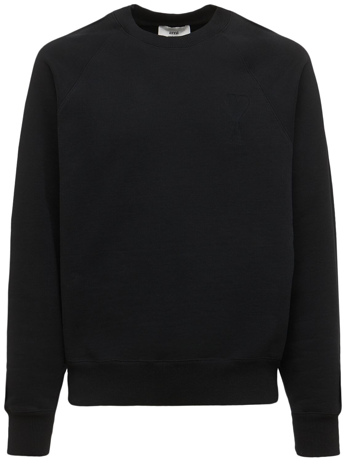 AMI PARIS Logo Boxy Cotton Jersey Sweatshirt