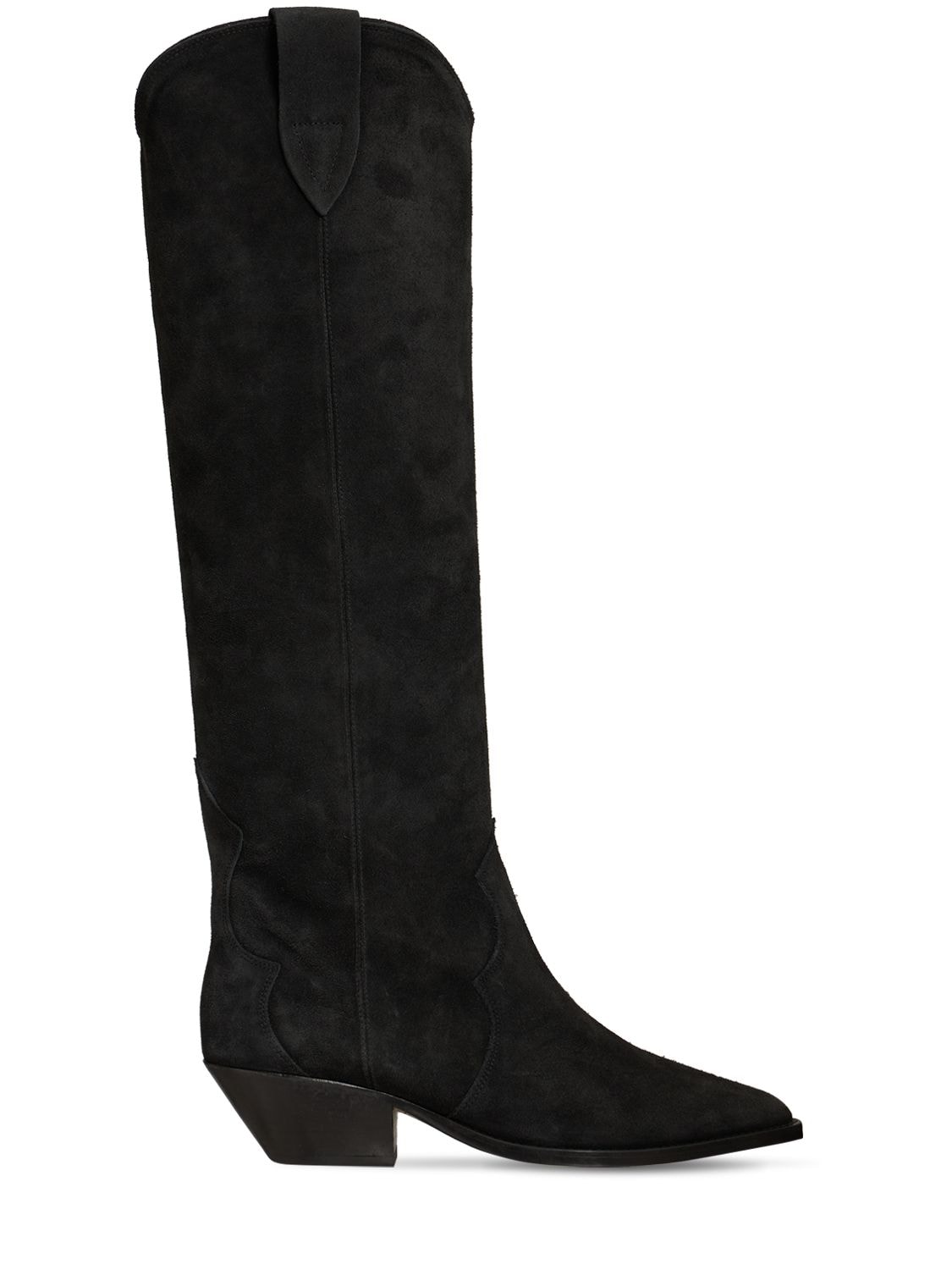 Isabel Marant 40mm Denvee Suede Tall Boots In Чёрный | ModeSens