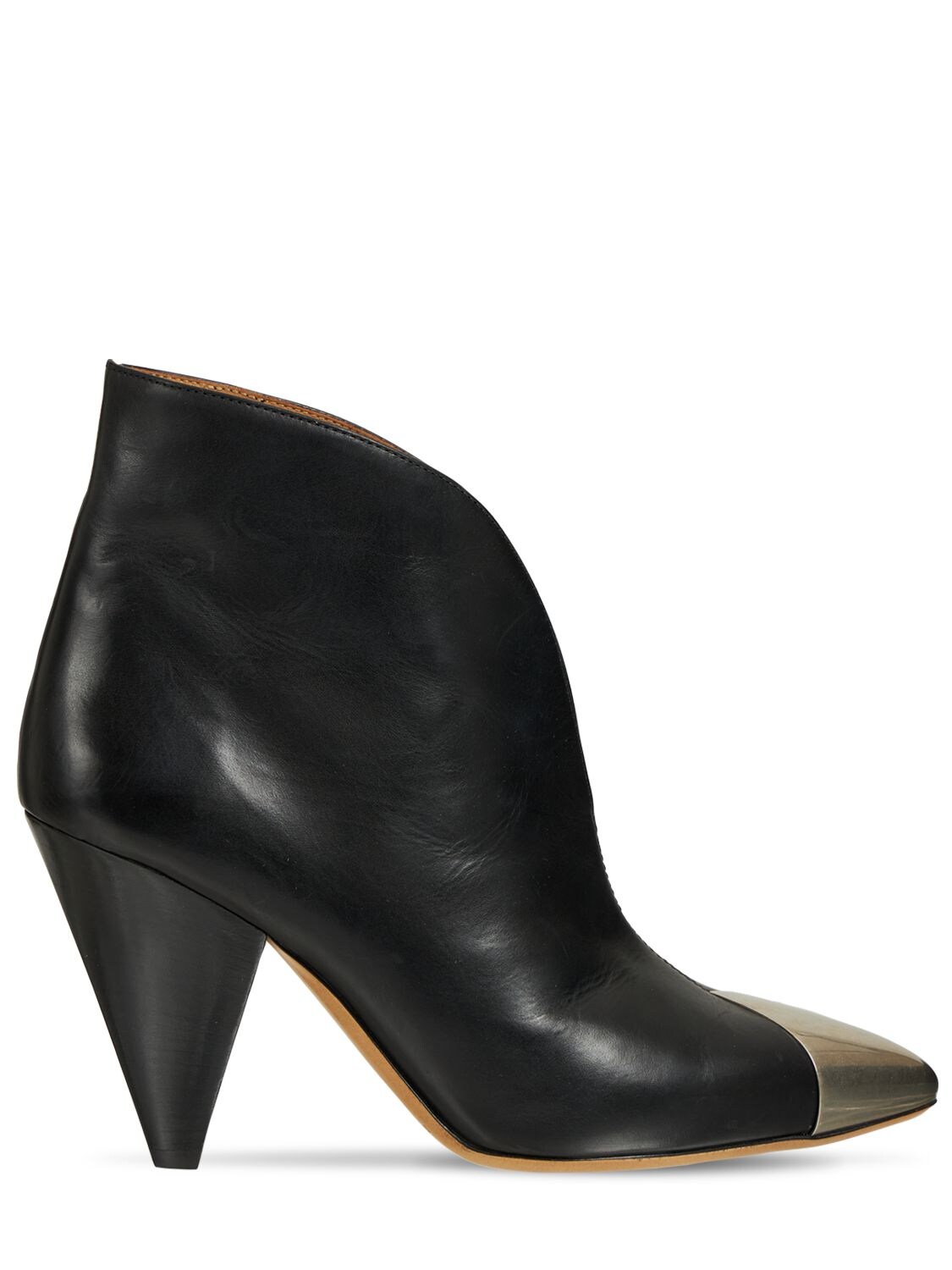 ISABEL MARANT 90MM ADSIE LEATHER ANKLE BOOTS 