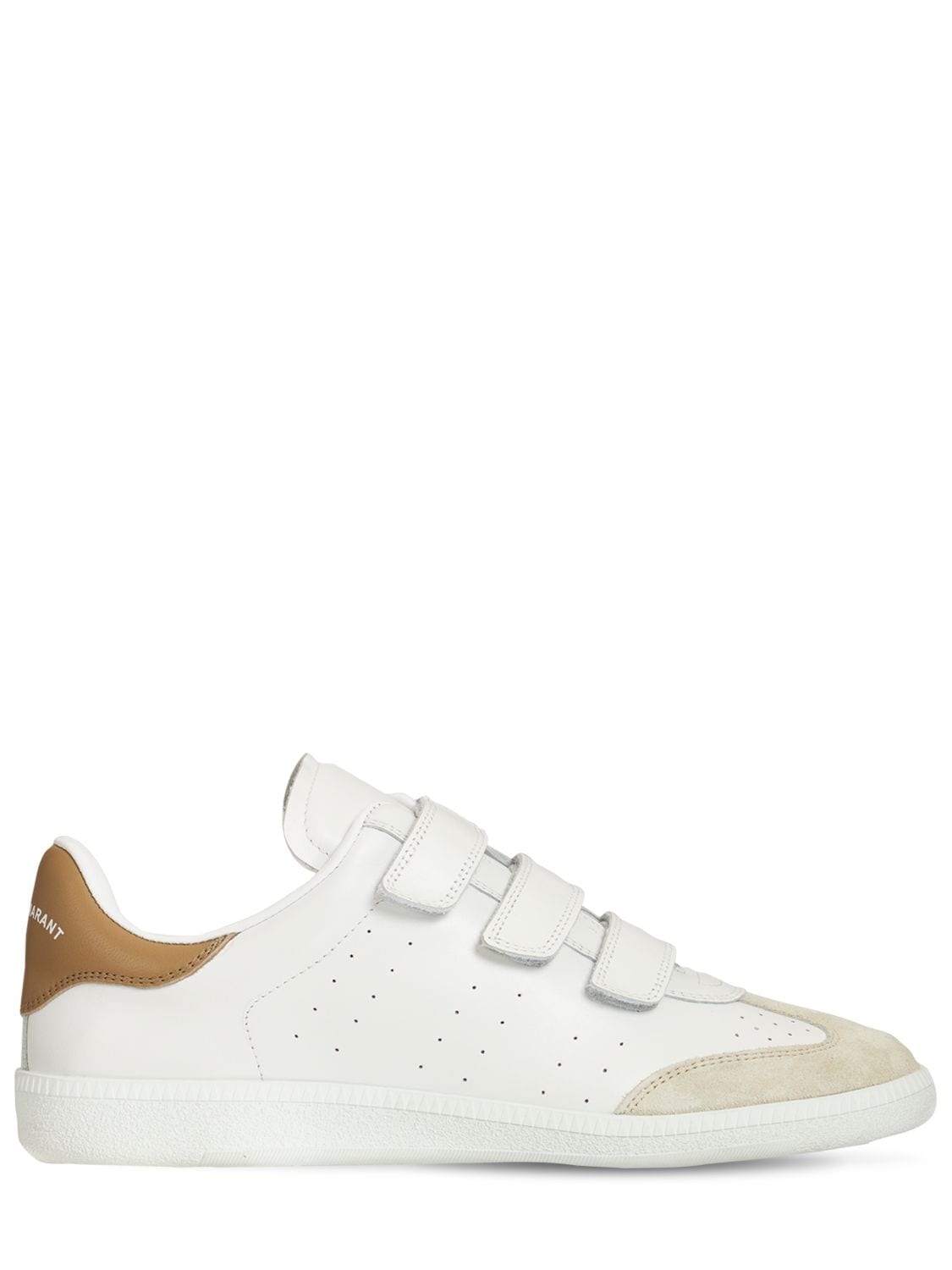 ISABEL MARANT 20MM BETH LEATHER STRAP SNEAKERS