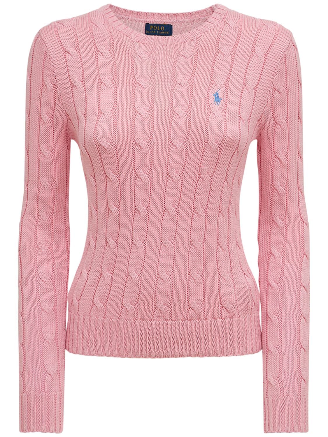 Polo Ralph Lauren Juliana Braided Knit Sweater | ModeSens