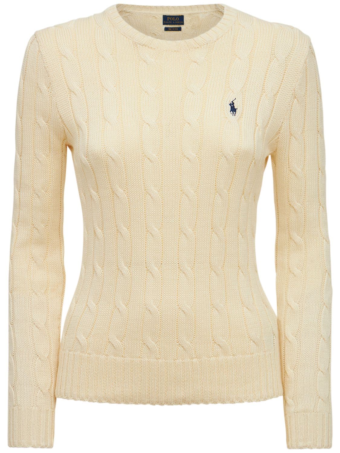 Polo Ralph Lauren Juliana Braided Knit Sweater | ModeSens