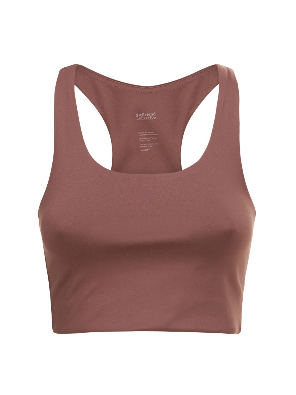 Girlfriend Collective Paloma Bra Classic - Valley In Brown