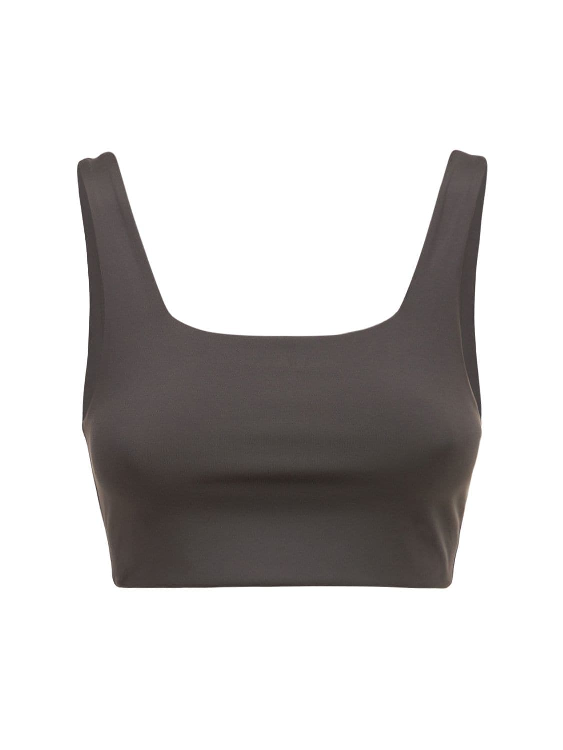 Girlfriend Collective Tommy Bra Top In Grey