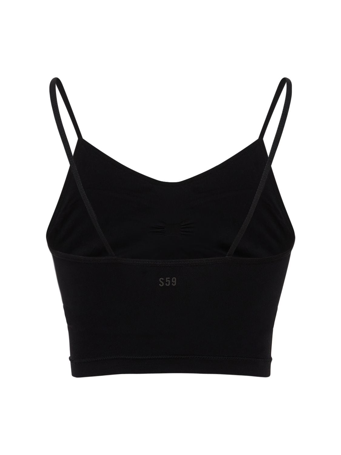 Shop Splits59 Loren Seamless Cropped Camisole Top In Black