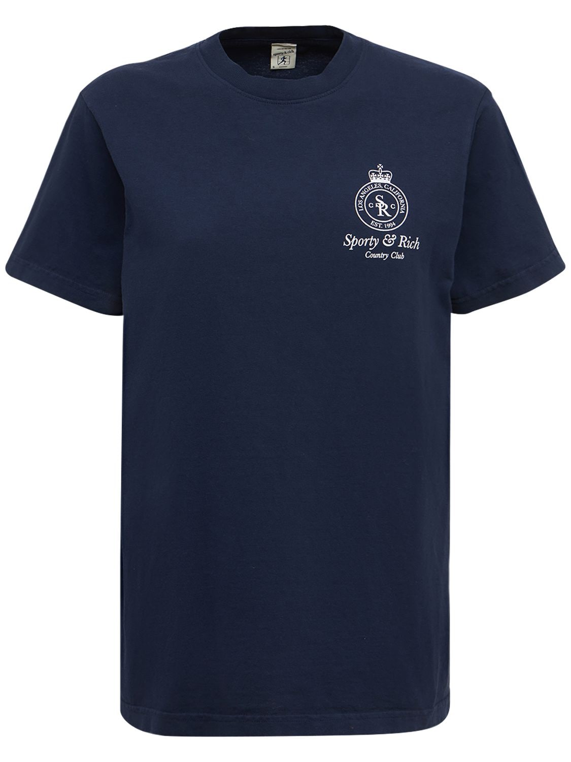 Sporty & Rich - Crown t-shirt - Navy | Luisaviaroma