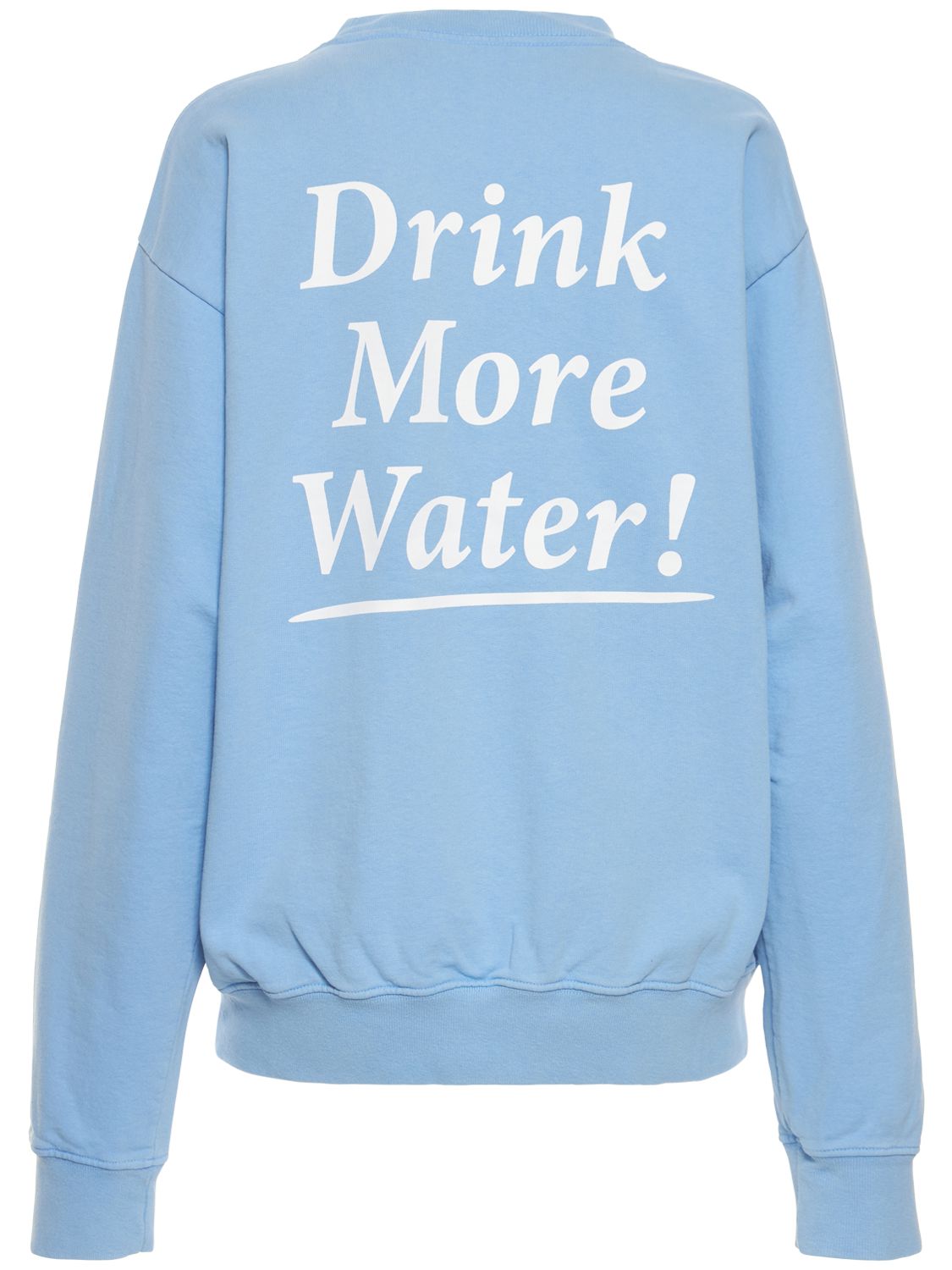 Sporty & Rich Drink more water crewneck sweatshirt Luisaviaroma