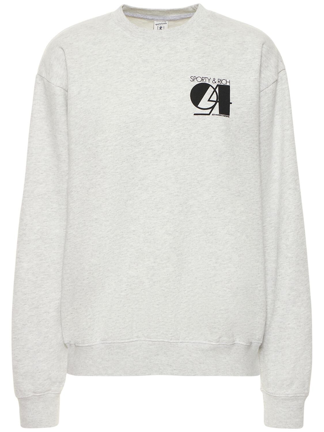 Sporty And Rich Studio Crewneck Sweatshirt In Grey | ModeSens