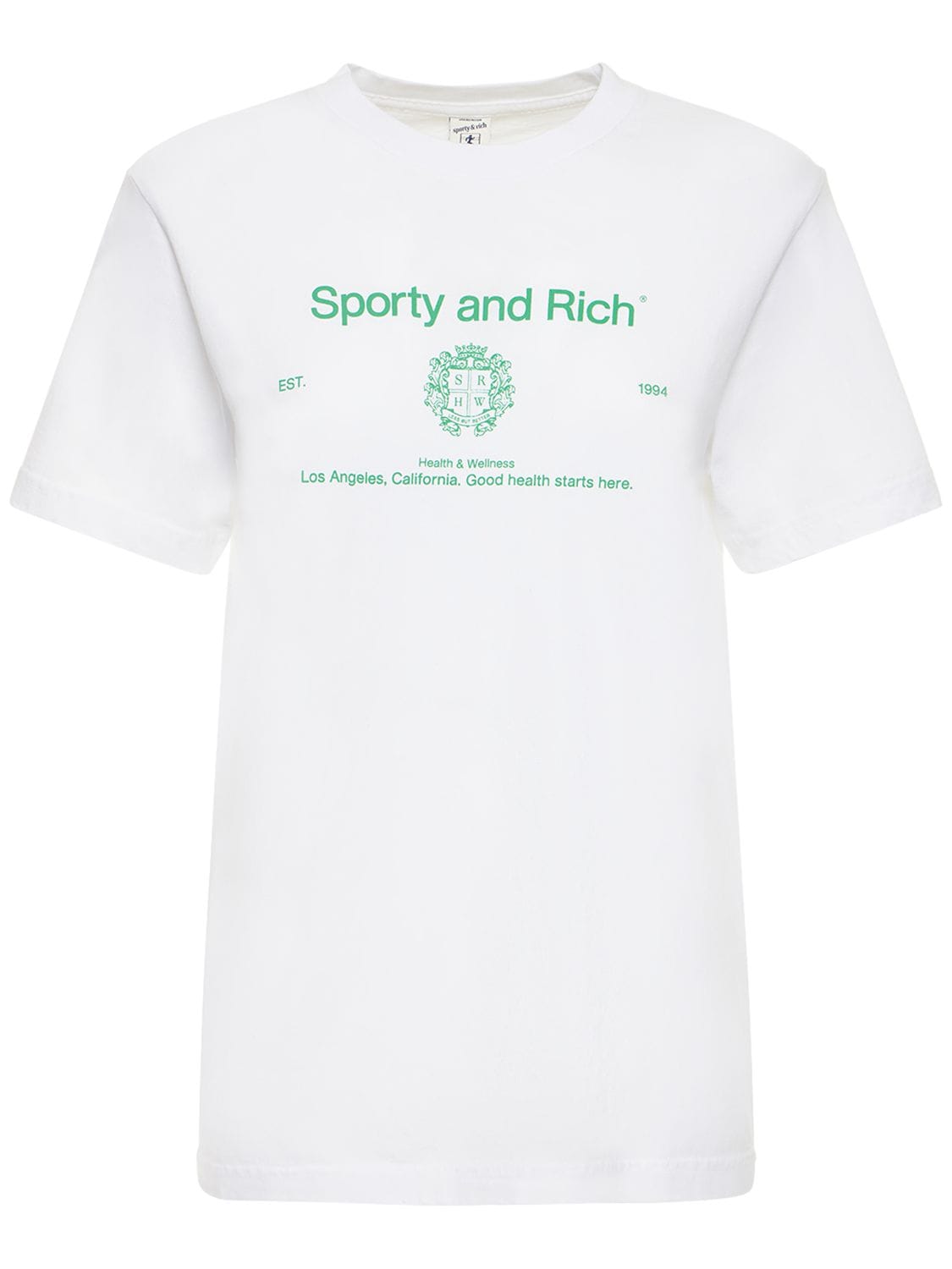 SPORTY AND RICH CREST T-SHIRT