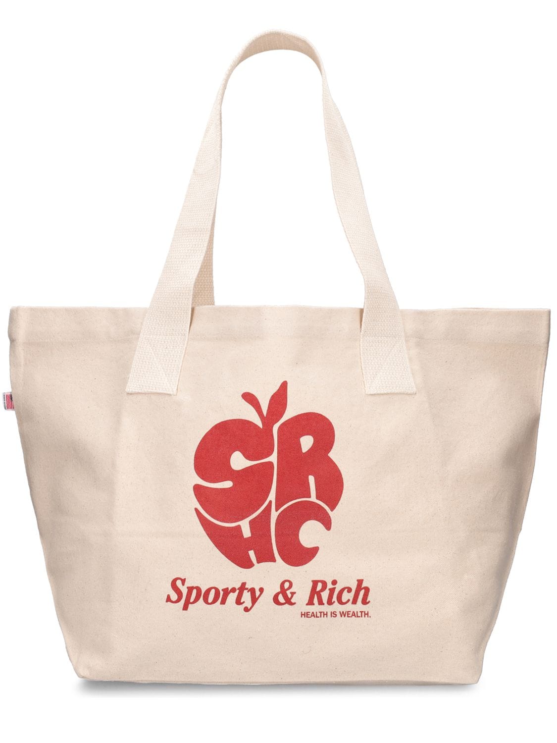 Sporty And Rich Apple Tote In Beige