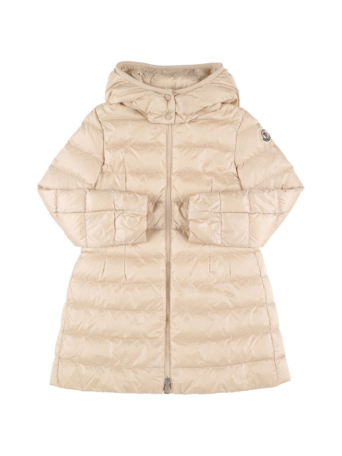 Moncler Kids' Kamely Hooded Down Coat In Off White | ModeSens