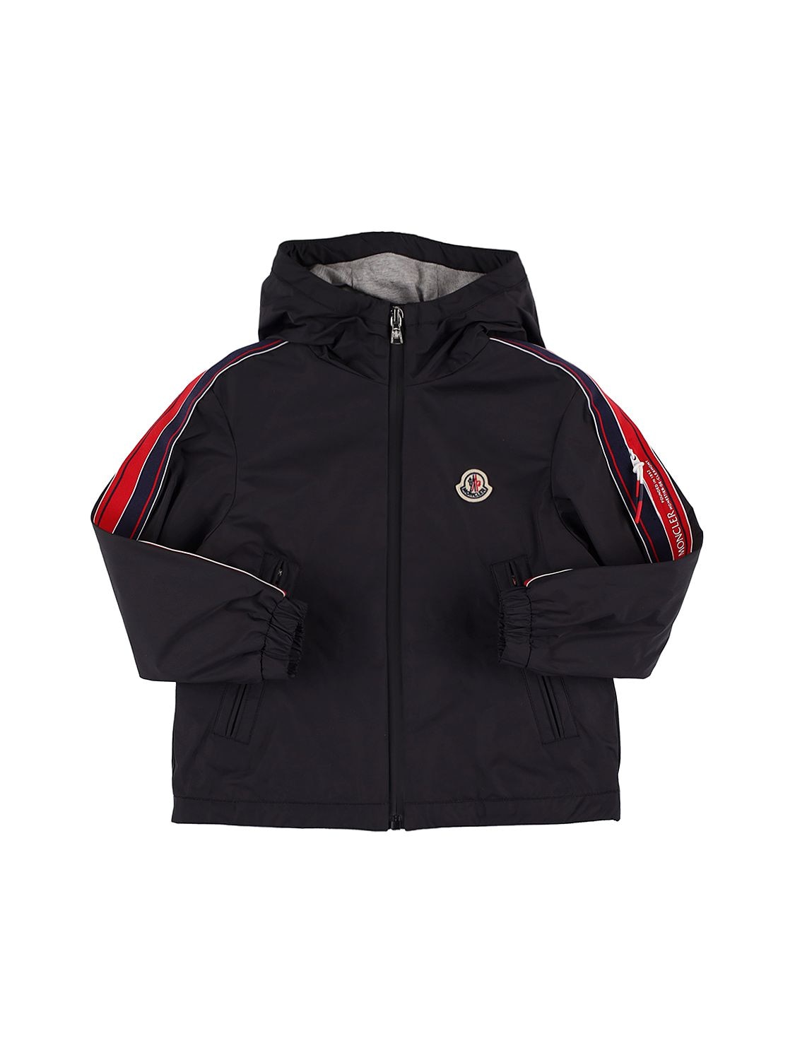 Moncler Kids' Necker Nylon Jacket In Black | ModeSens