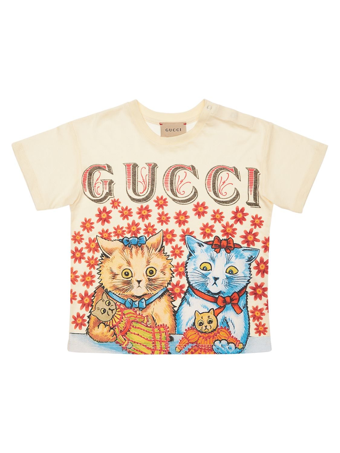 Cat Print Cotton Jersey T-shirt