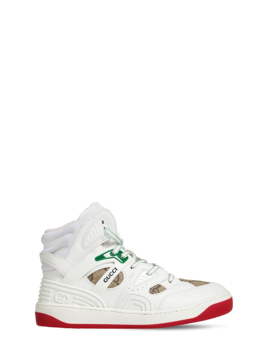 Gucci Basket Faux Leather Sneakers