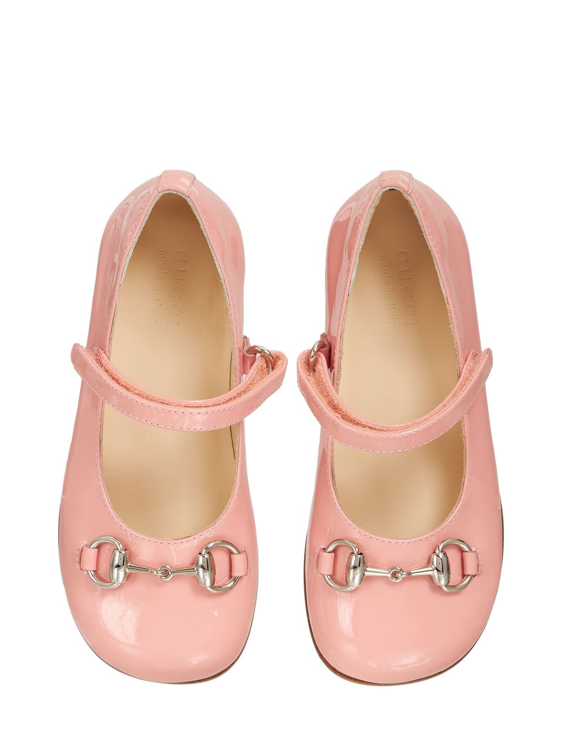 Shop Gucci Leather Ballerinas W/ Horsebit In Pink