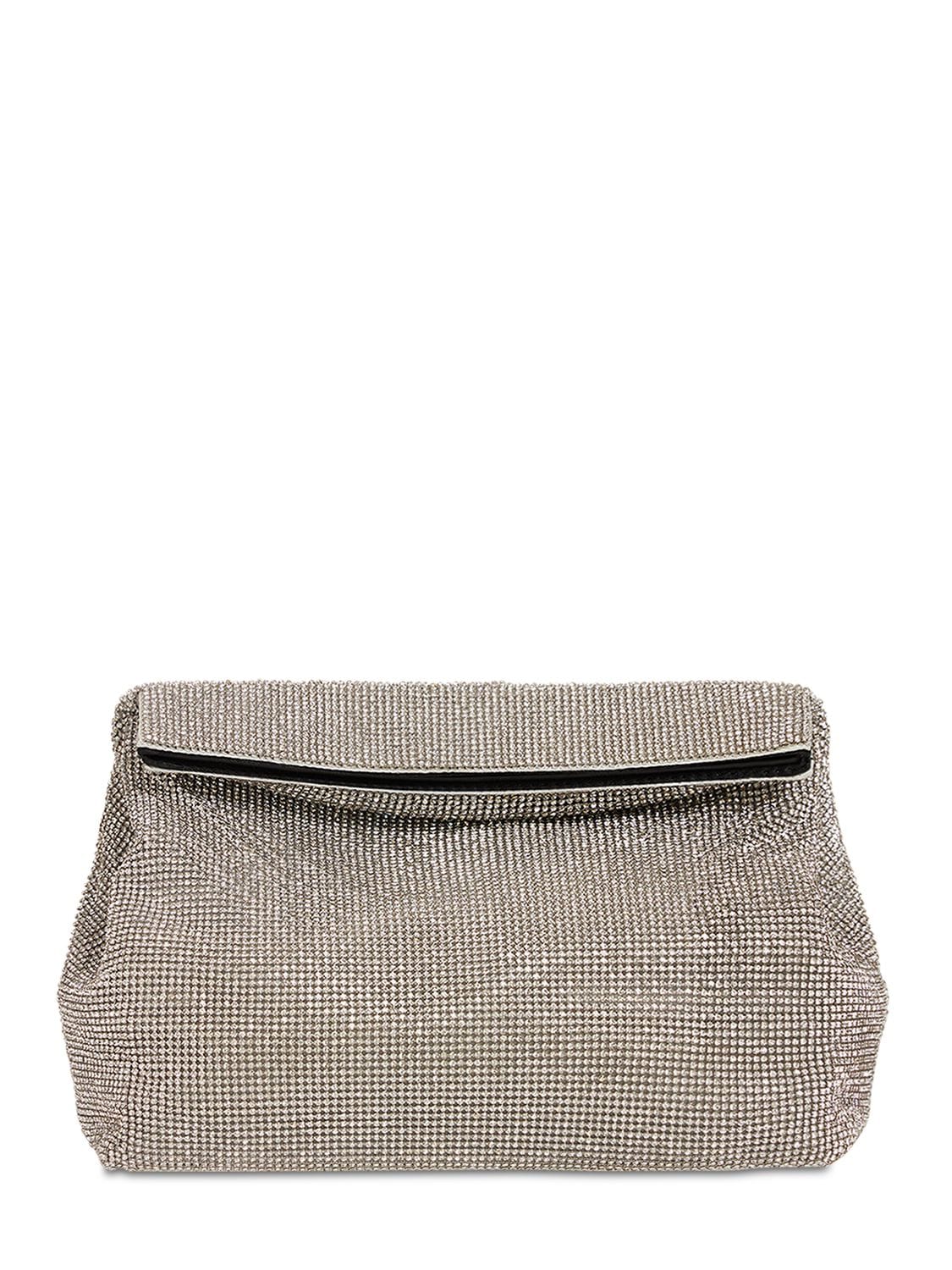 Crystal Mesh Lunch Bag Pouch