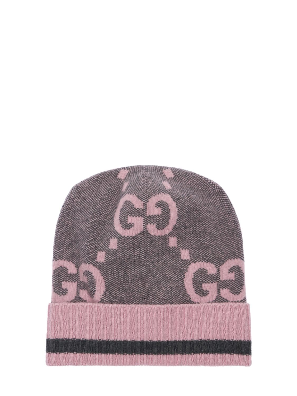 Image of Gg Motif Cashmere Knit Hat
