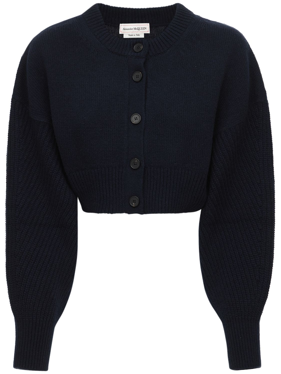 Cropped Wool Cardiga...