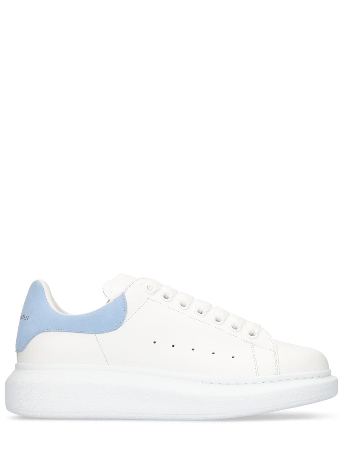 Alexander McQueen Oversized Sneaker White Blue Suede size 42.5 US 9.5  (553680)