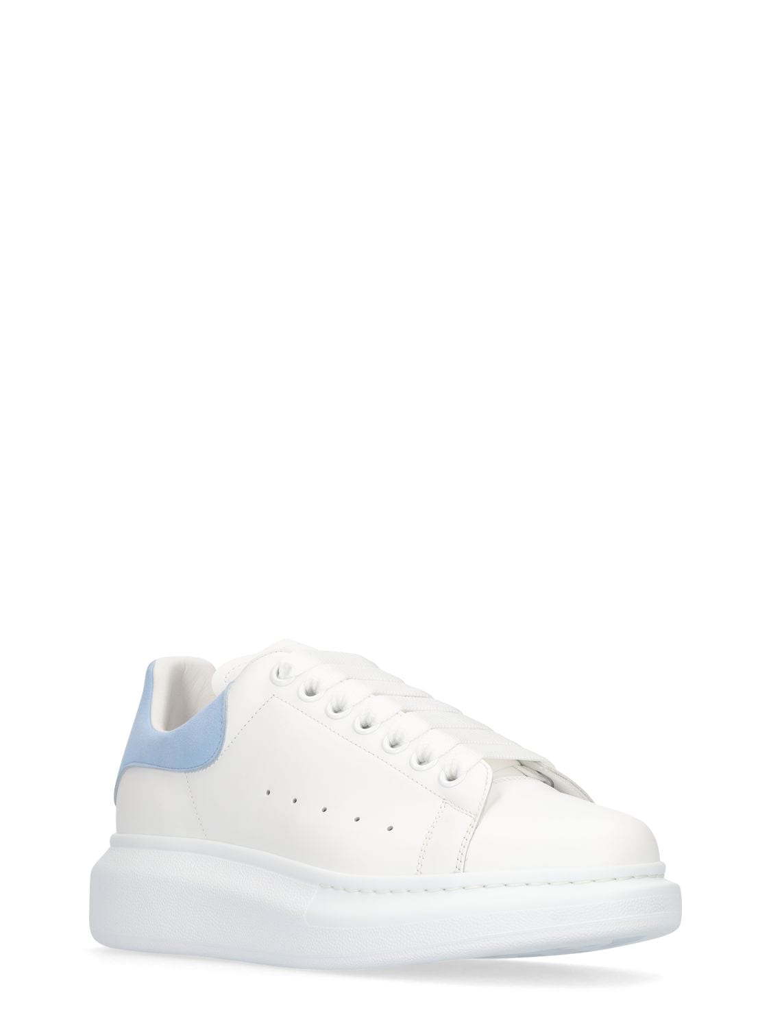 Oversized Sneakers - Alexander McQueen - White/Powder Blue - Leather