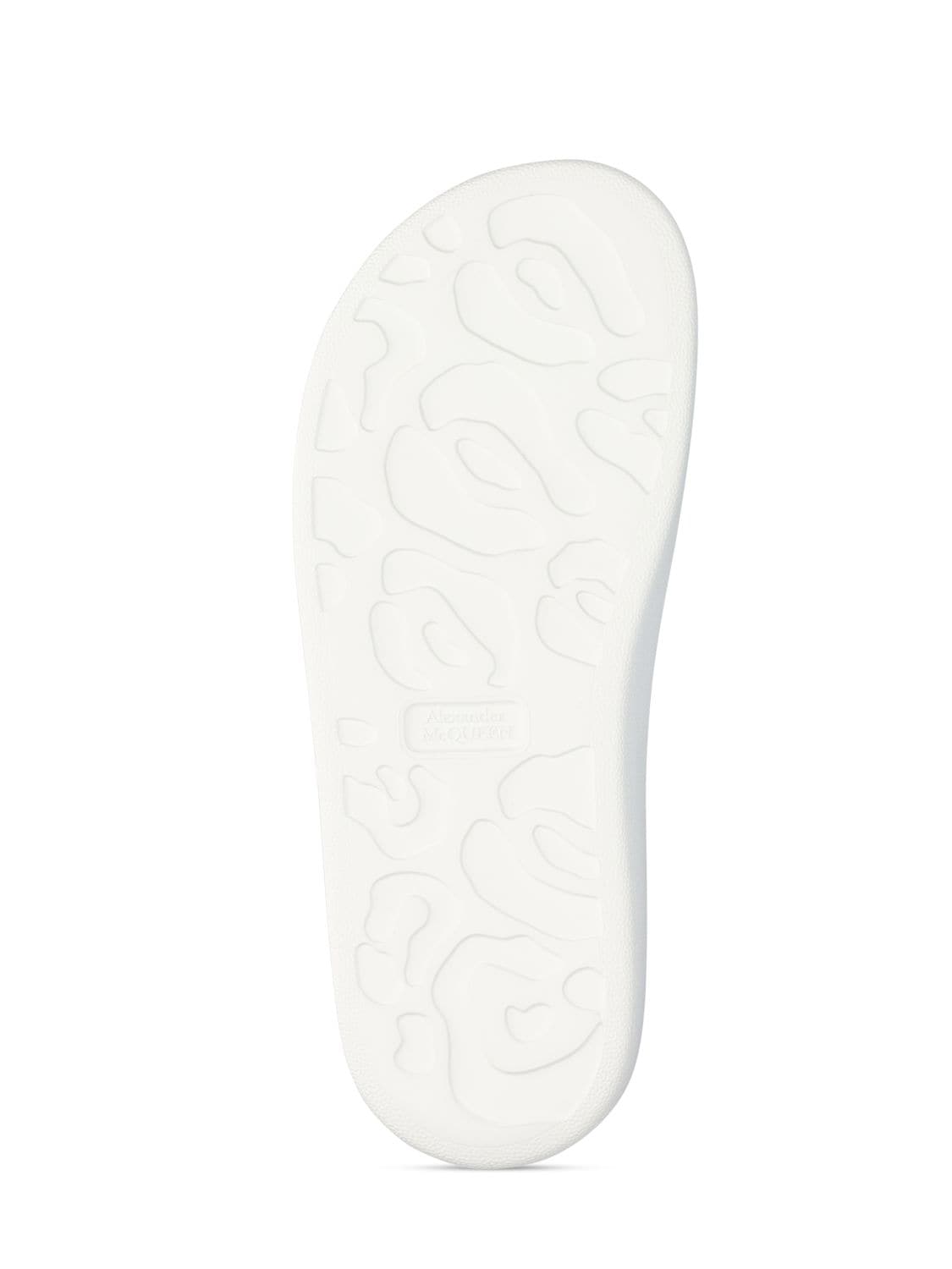Shop Alexander Mcqueen 50mm Hybrid Slide Sandals In Ivory