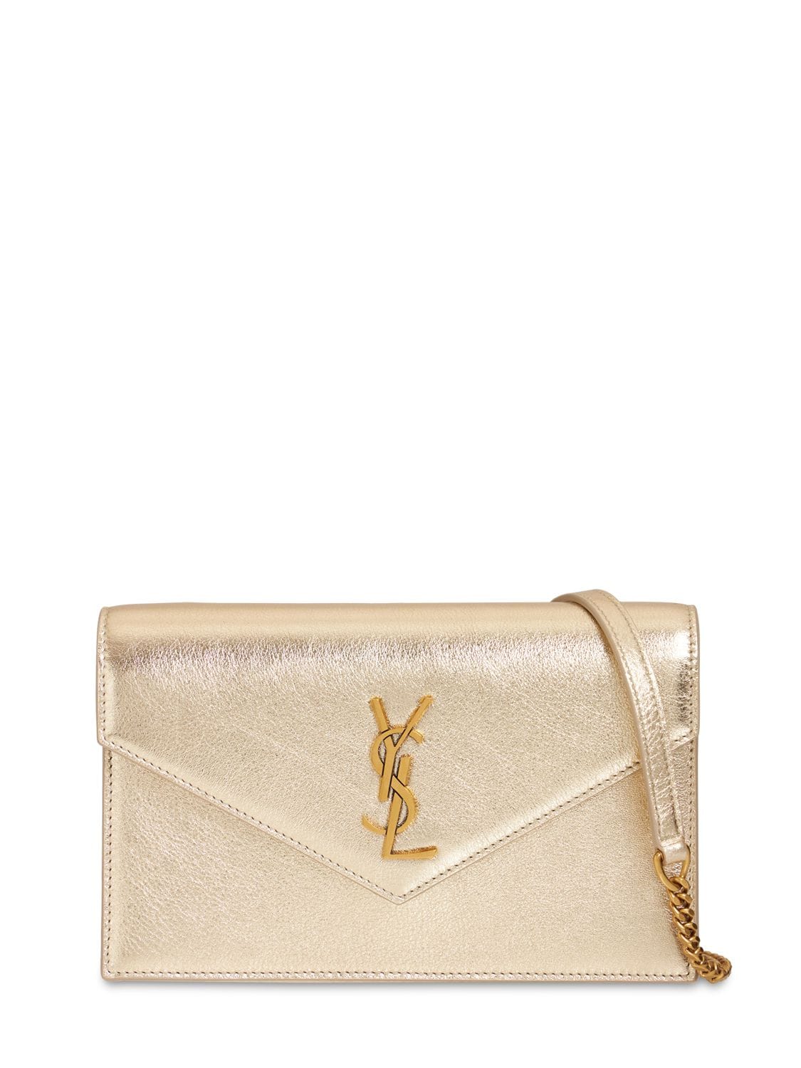 Envelope Leather Chain Wallet